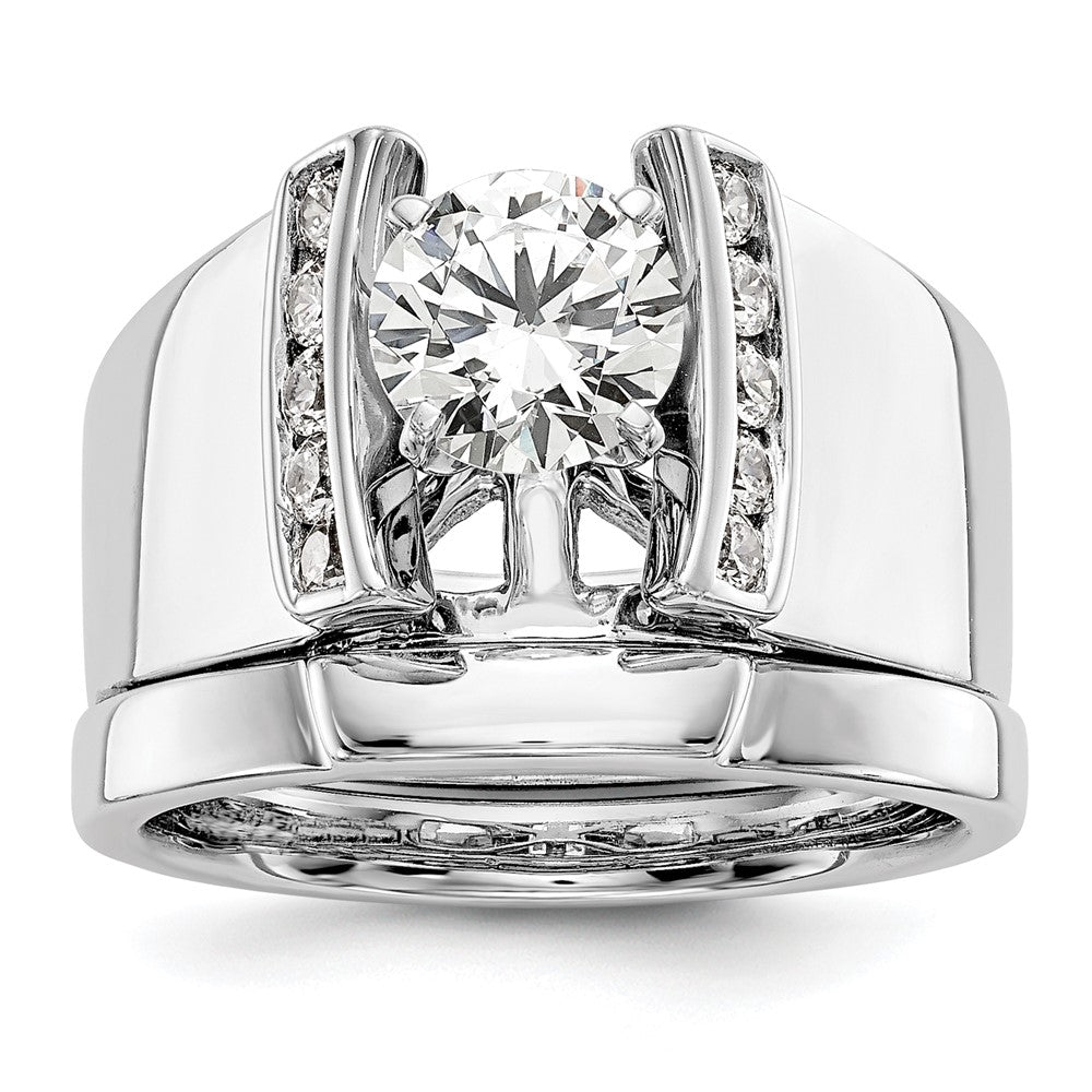 High-Quality 14K White Gold Semi-Mount Ring with 1/4 Carat Diamonds - Stylish Value