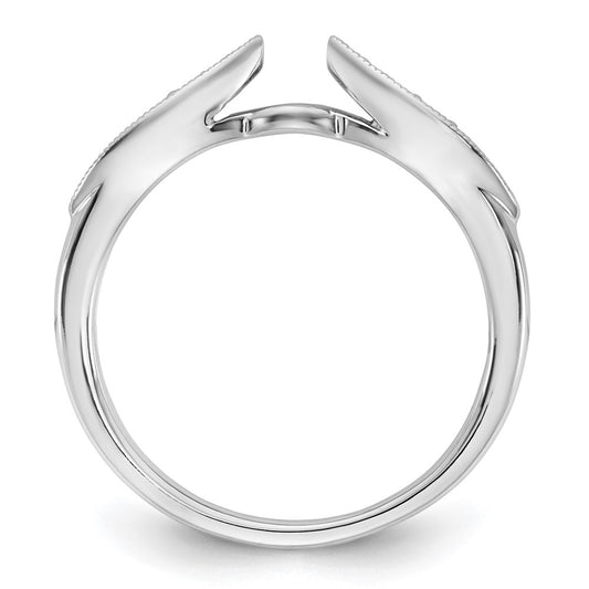 Designer 14K White Gold 1/8 Carat Diamond Semi-Mount Engagement Ring - Stylish Value!