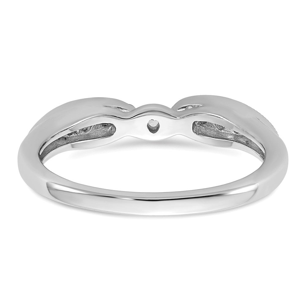 Designer 14K White Gold 1/8 Carat Diamond Semi-Mount Engagement Ring - Stylish Value!