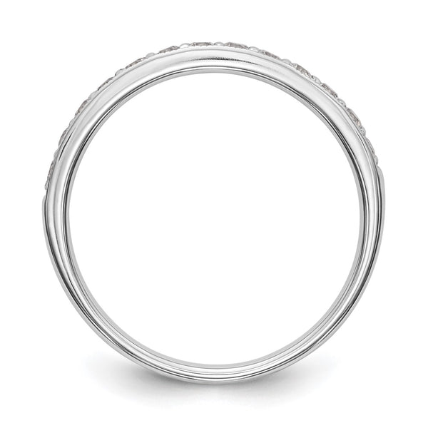 14K White Gold 1/3 Carat Diamond Wedding Band - Complete Set - Style GR1-1022773