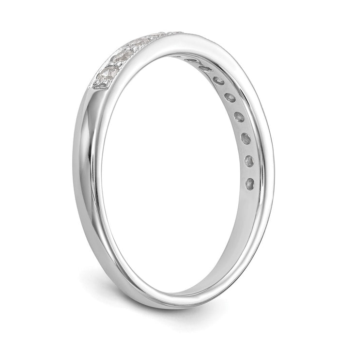 Exclusive 14K White Gold 1/3 Carat Diamond Wedding Band - Stylish Complete Set-6