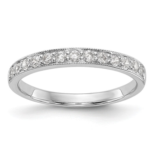 Exclusive 14K White Gold 1/3 Carat Diamond Wedding Band - Stylish Complete Set