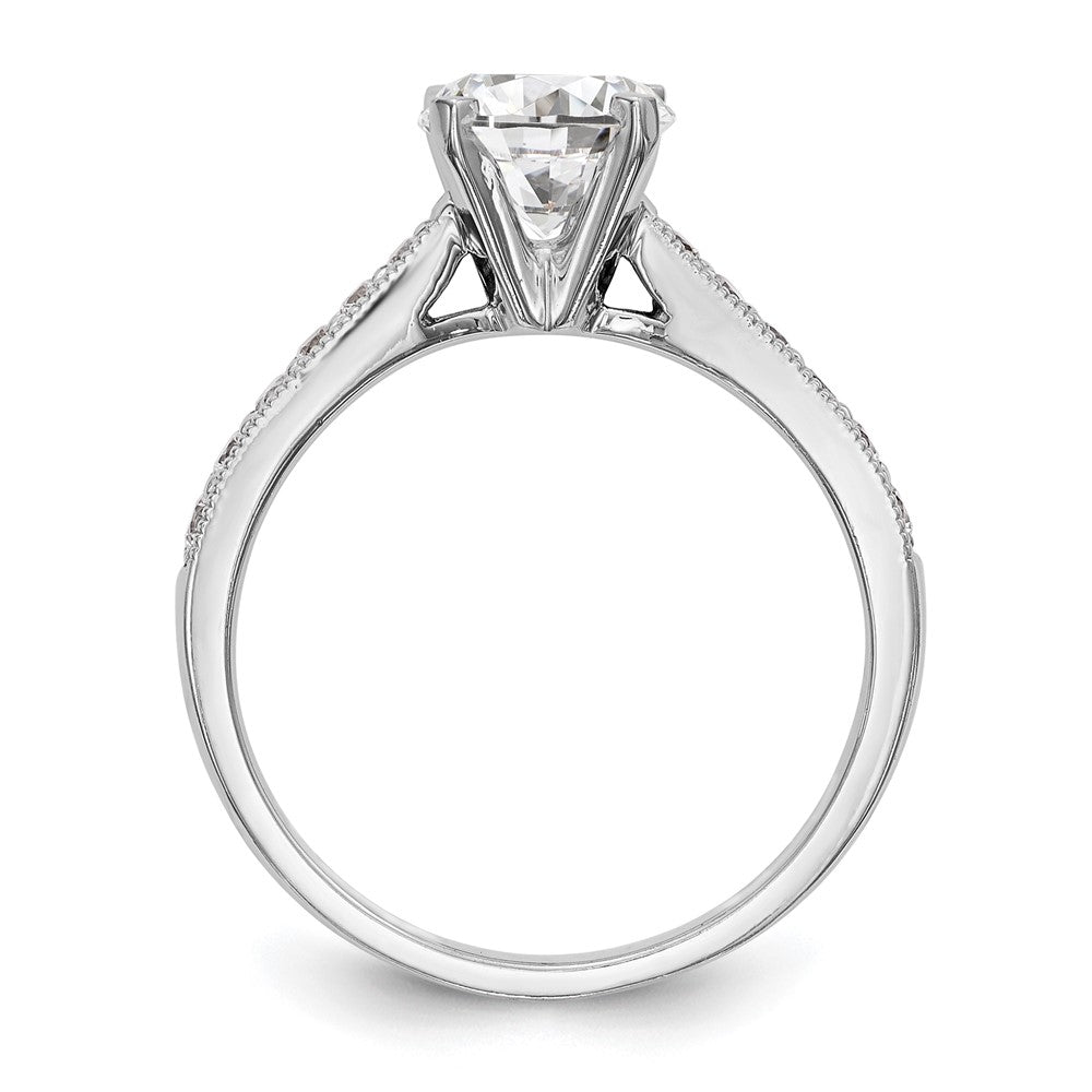 Buy Stylish 14K White Gold Semi-Mount Engagement Ring | 1/4 Carat Diamond
