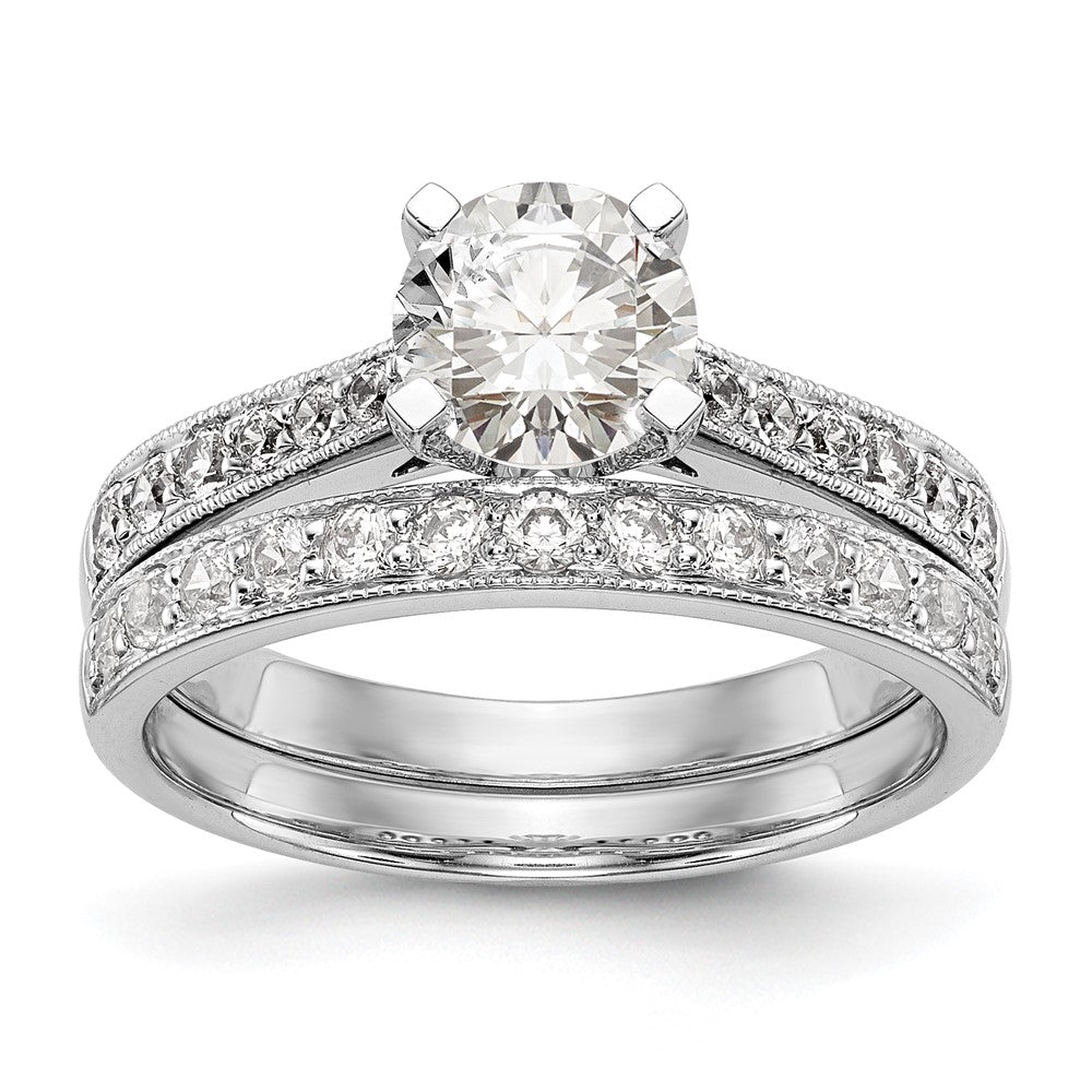 Buy Stylish 14K White Gold Semi-Mount Engagement Ring | 1/4 Carat Diamond