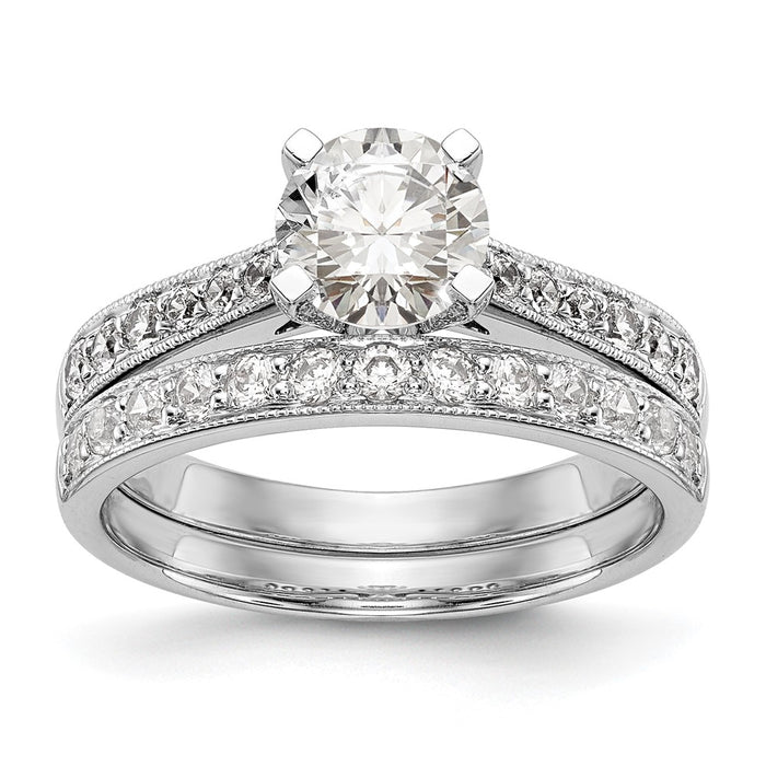 Buy Stylish 14K White Gold Semi-Mount Engagement Ring | 1/4 Carat Diamond-6