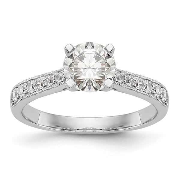 Buy Stylish 14K White Gold Semi-Mount Engagement Ring | 1/4 Carat Diamond