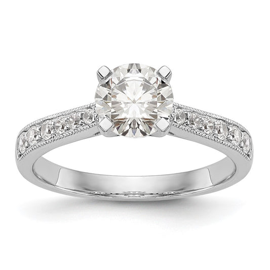 Buy Stylish 14K White Gold Semi-Mount Engagement Ring | 1/4 Carat Diamond