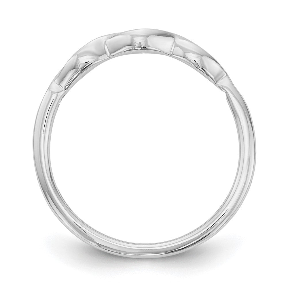 Exclusive 14K White Gold Diamond Wedding Band 0.02 Carats - Stylish Value