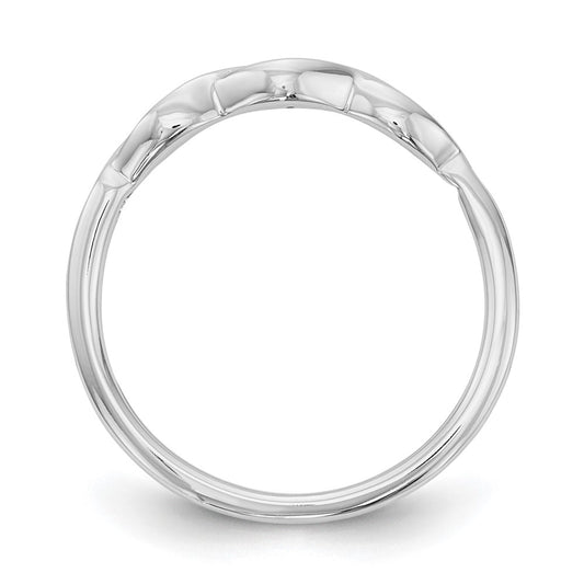 Exclusive 14K White Gold Diamond Wedding Band 0.02 Carats - Stylish Value