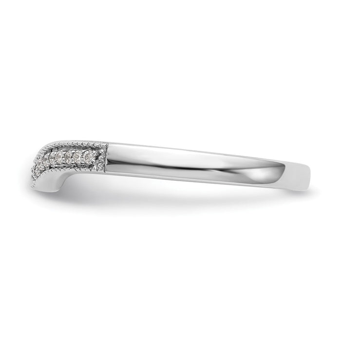 High-Quality 14K White Gold 1/15 Carat Diamond Eternity Wedding Band - Stylish Value-3