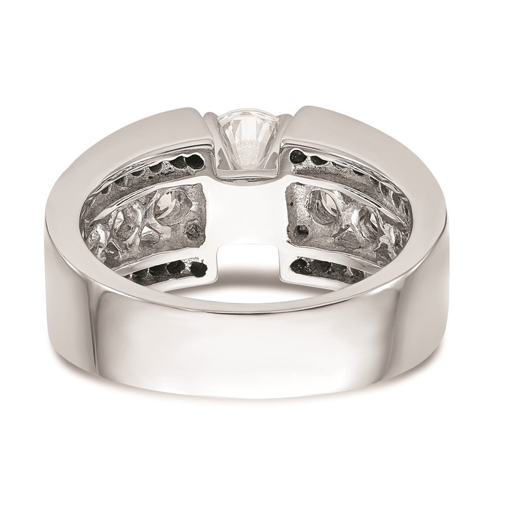 High-Quality 14K White Gold Channel Set Peg Engagement Ring Mounting - Affordable Price