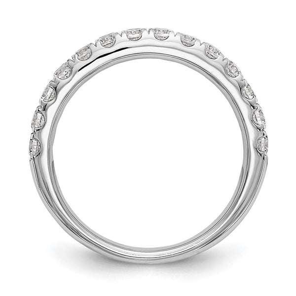 14K White Gold Diamond Wedding Band Set - 3/4 Carat