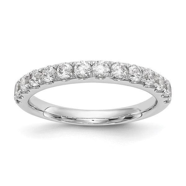 14K White Gold Diamond Wedding Band Set - 3/4 Carat