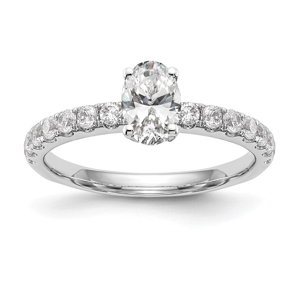 Buy Stylish 14K White Gold 1/2 Carat Diamond Semi-Mount Engagement Ring