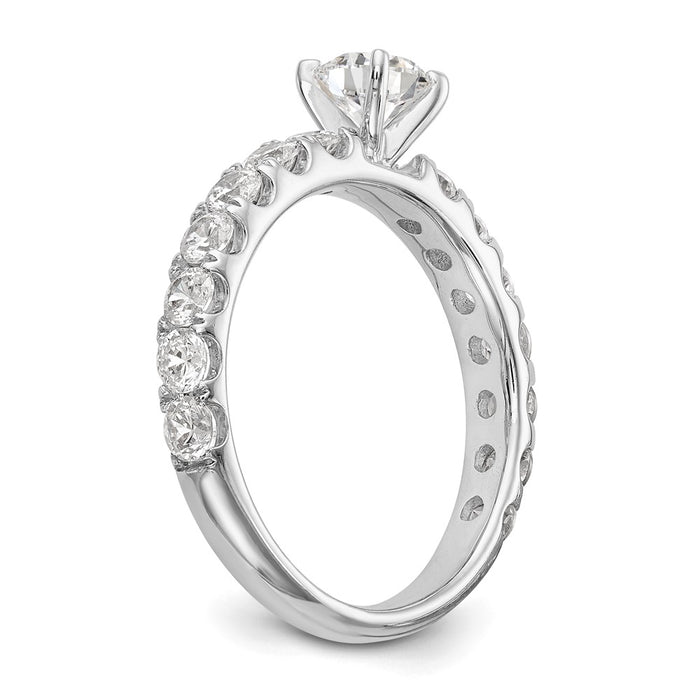 Buy Stylish 14K White Gold 1/2 Carat Diamond Semi-Mount Engagement Ring-6