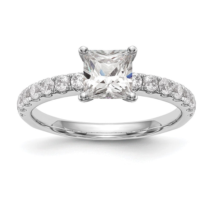 Buy Exclusive 14K White Gold 5/8 Carat Diamond Semi-Mount Engagement Ring-8