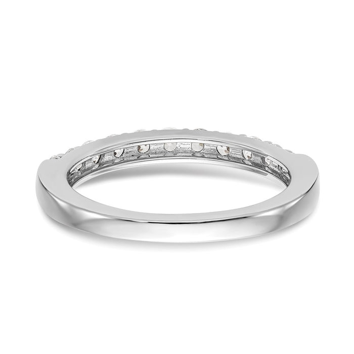 Buy Exclusive 14K White Gold 1/2 Carat Diamond Eternity Wedding Band - Luxury Style-5