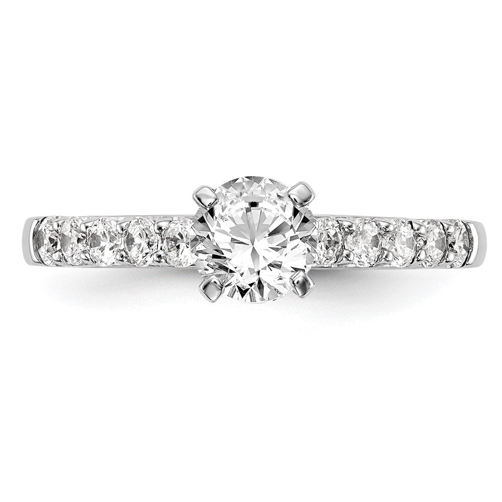 Buy 14K White Gold 1/2 Carat Diamond Semi-Mount Engagement Ring - Stylish Value!
