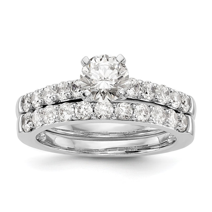 Buy 14K White Gold 1/2 Carat Diamond Semi-Mount Engagement Ring - Stylish Value!-7