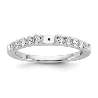 Buy 14K White Gold 1/2 Carat Diamond Semi-Mount Engagement Ring - Stylish Value!