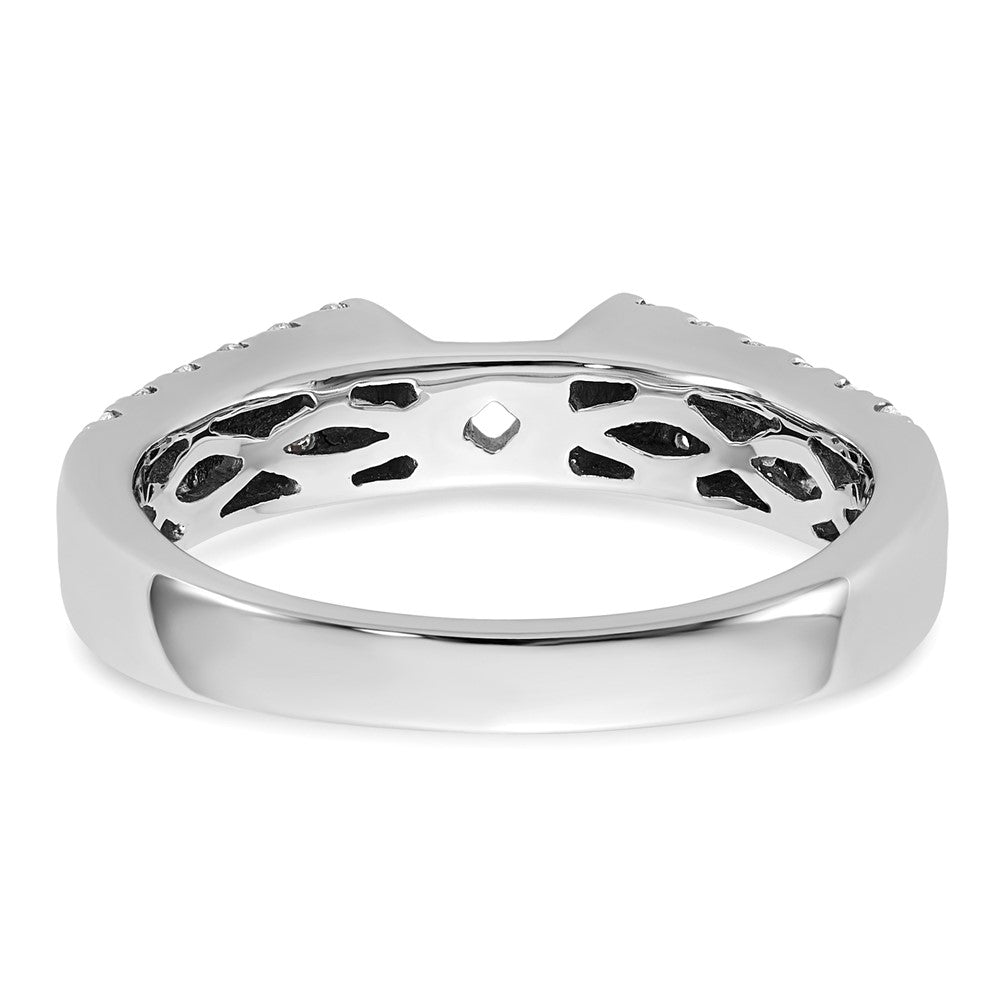Buy Exclusive 14K White Gold Double Row Peg Set 5/8 Carat Diamond Ring