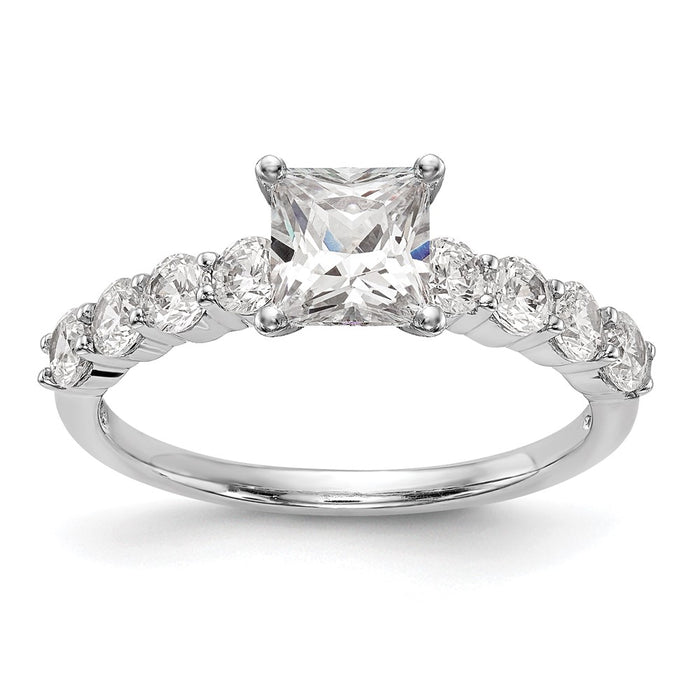 Buy 14K White Gold Semi-Mount Engagement Ring with 3/4 Carat Diamond - Stylish Value-8
