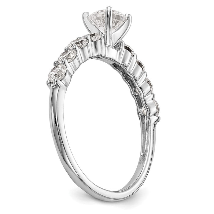 Buy 14K White Gold Semi-Mount Engagement Ring with 3/4 Carat Diamond - Stylish Value-6