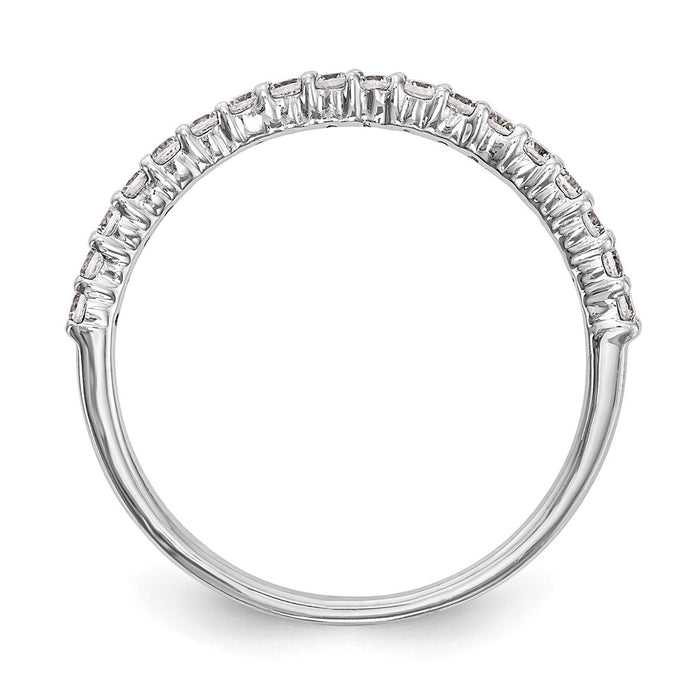 Buy Stylish 14K White Gold 1/4 Carat Diamond Eternity Wedding Band - Luxury Value-2