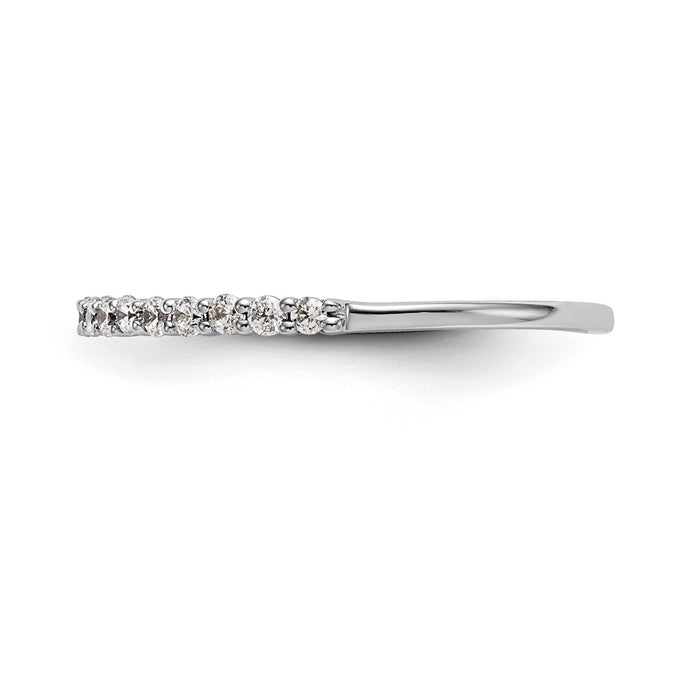 Buy Stylish 14K White Gold 1/4 Carat Diamond Eternity Wedding Band - Luxury Value-3