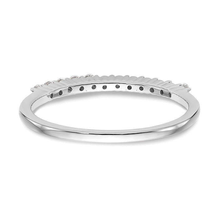 Buy Stylish 14K White Gold 1/4 Carat Diamond Eternity Wedding Band - Luxury Value-5