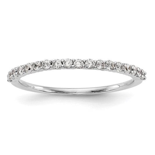Buy Stylish 14K White Gold 1/4 Carat Diamond Eternity Wedding Band - Luxury Value