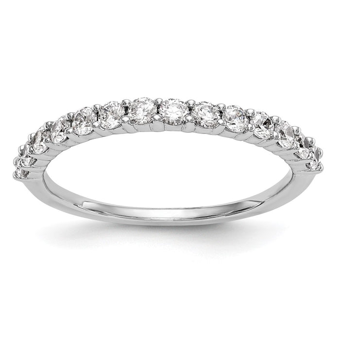Exclusive 14K White Gold 1/2 Carat Diamond Wedding Band Set - Stylish Value-1