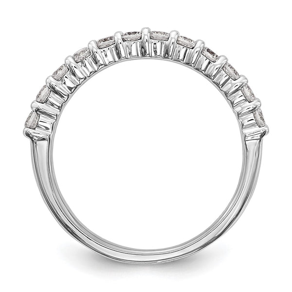 14k White Gold 5/8 Carat Diamond Eternity Wedding Band