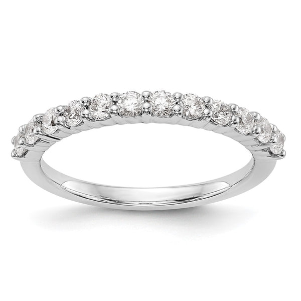 14k White Gold 5/8 Carat Diamond Eternity Wedding Band