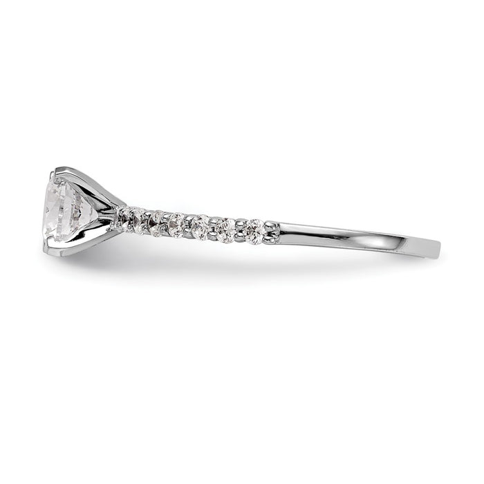 Buy Exclusive 14K White Gold Semi-Mount Engagement Ring, 1/5 Carat Diamond-3