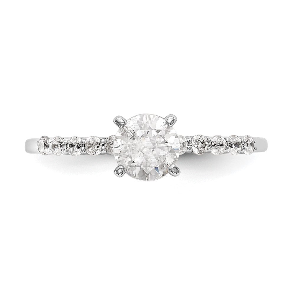 Buy Exclusive 14K White Gold Semi-Mount Engagement Ring, 1/5 Carat Diamond