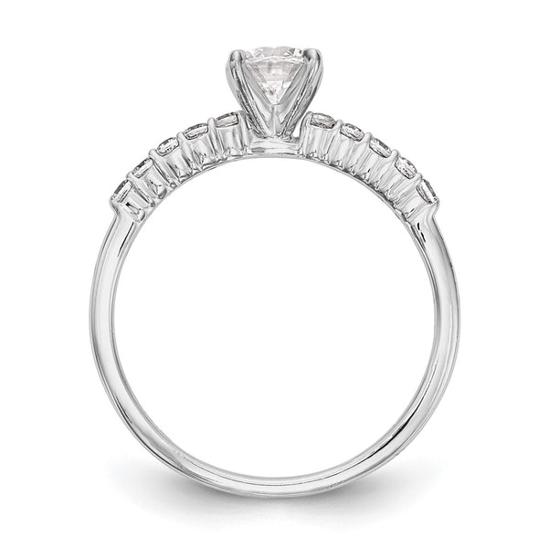 Buy Stylish 14K White Gold Semi-Mount Engagement Ring, 1/4 Carat Diamond
