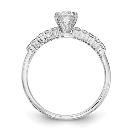 Buy Stylish 14K White Gold Semi-Mount Engagement Ring, 1/4 Carat Diamond