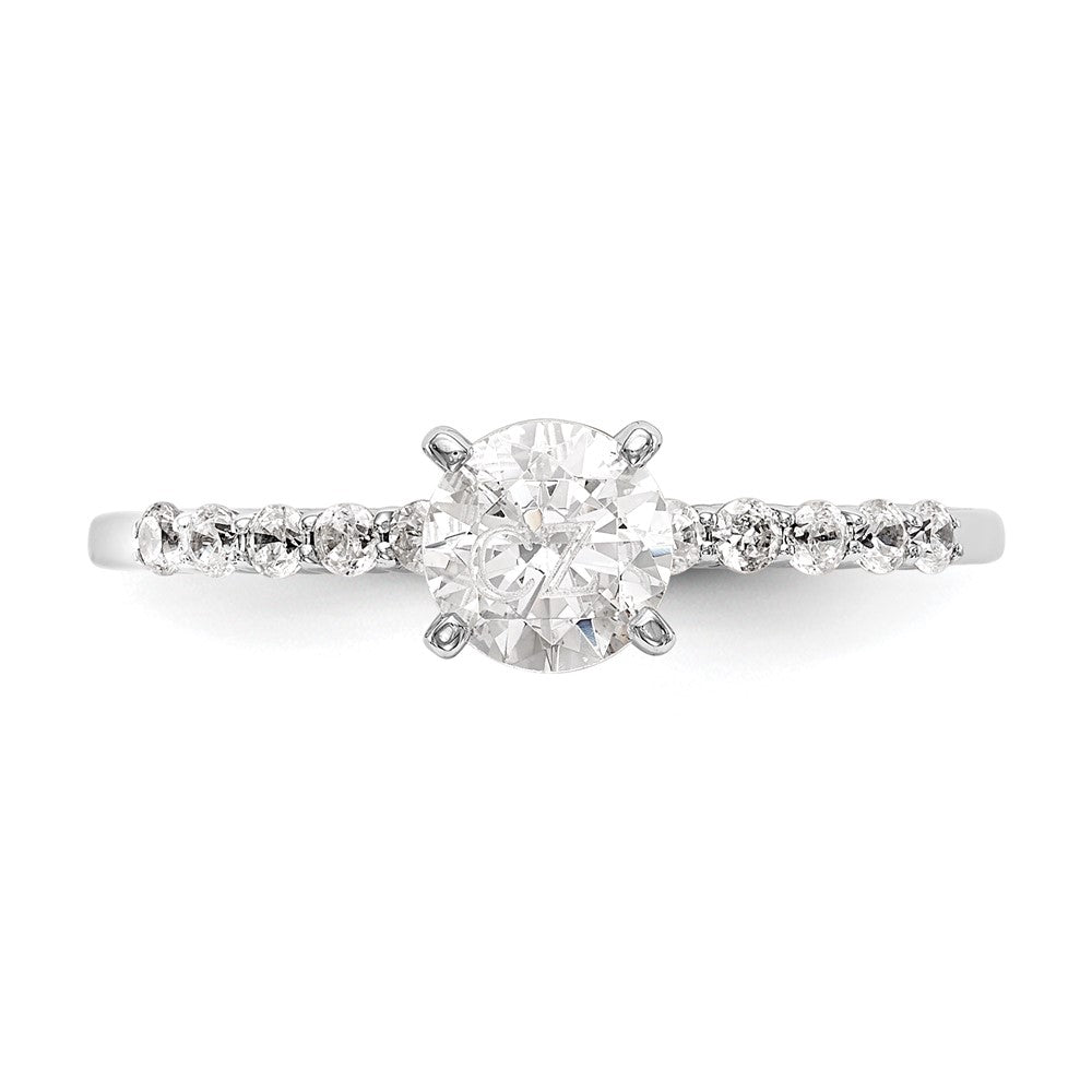 Buy Stylish 14K White Gold Semi-Mount Engagement Ring, 1/4 Carat Diamond