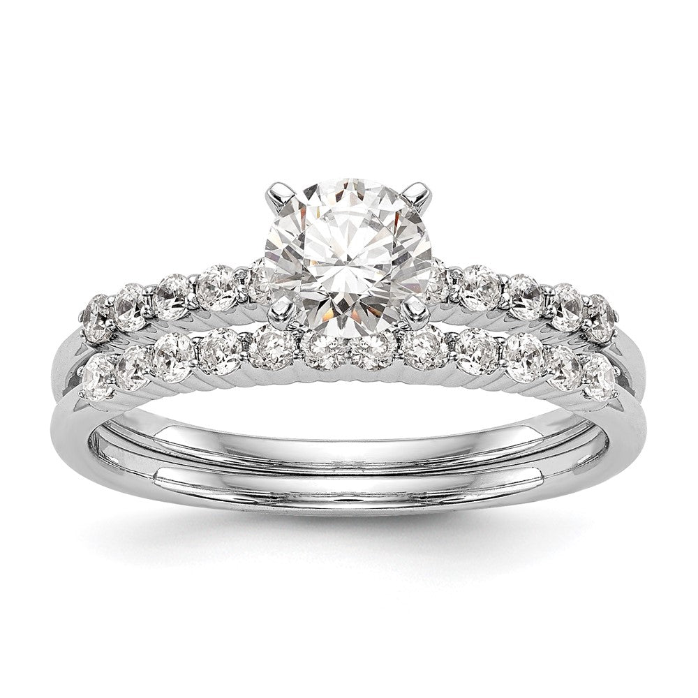 Buy Stylish 14K White Gold Semi-Mount Engagement Ring, 1/4 Carat Diamond