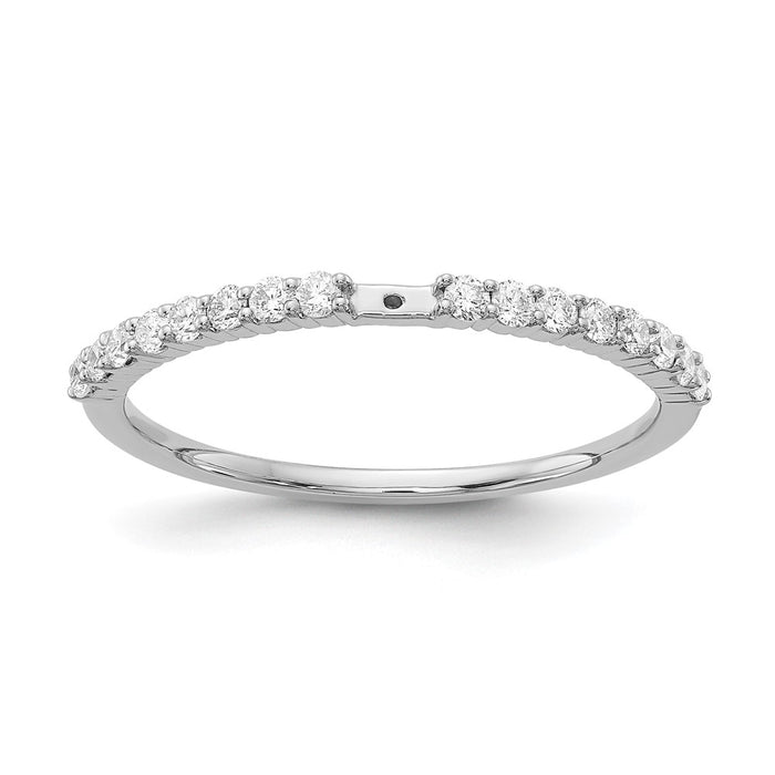 Buy Stylish 14K White Gold Semi-Mount Engagement Ring, 1/4 Carat Diamond-8