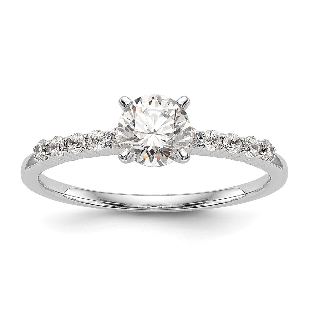 Buy Stylish 14K White Gold Semi-Mount Engagement Ring, 1/4 Carat Diamond