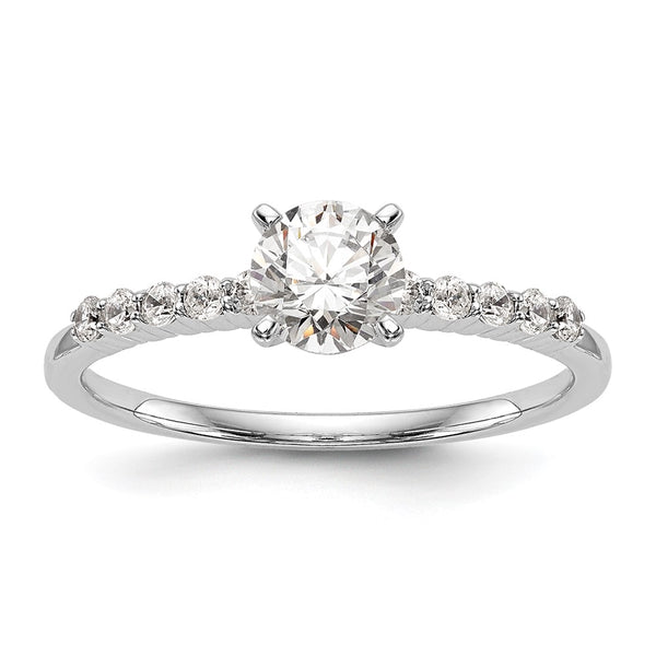 Buy Stylish 14K White Gold Semi-Mount Engagement Ring, 1/4 Carat Diamond