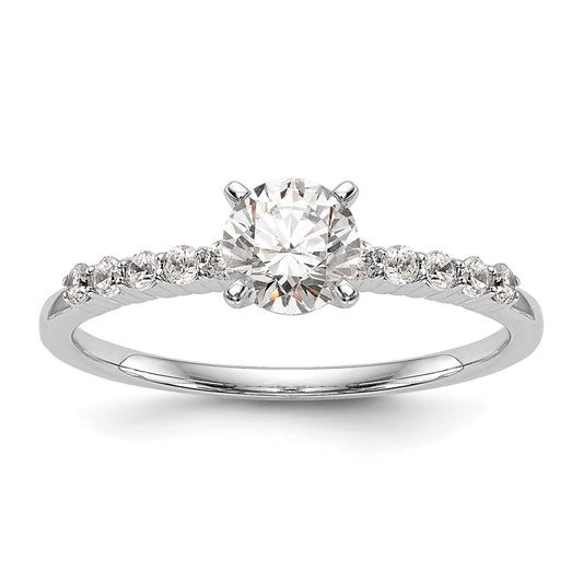 Buy Stylish 14K White Gold Semi-Mount Engagement Ring, 1/4 Carat Diamond
