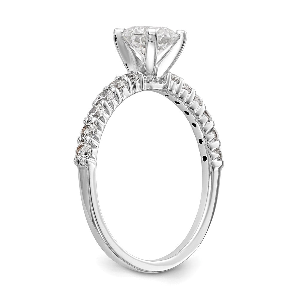 Buy Exclusive 14K White Gold 3/8 Carat Diamond Semi-Mount Engagement Ring