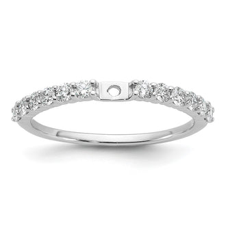 Buy Exclusive 14K White Gold 3/8 Carat Diamond Semi-Mount Engagement Ring