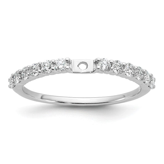 Buy Exclusive 14K White Gold 3/8 Carat Diamond Semi-Mount Engagement Ring