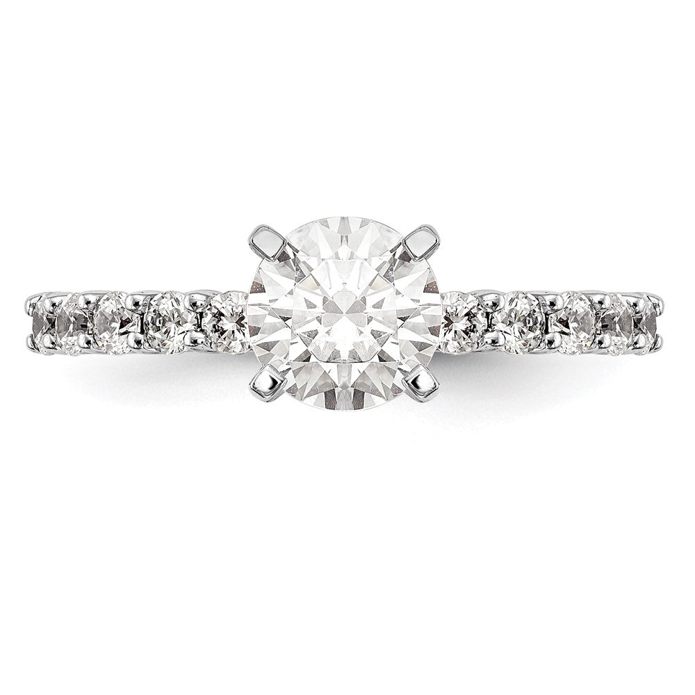 Buy Exclusive 14K White Gold 1/2 Carat Diamond Semi-Mount Engagement Ring