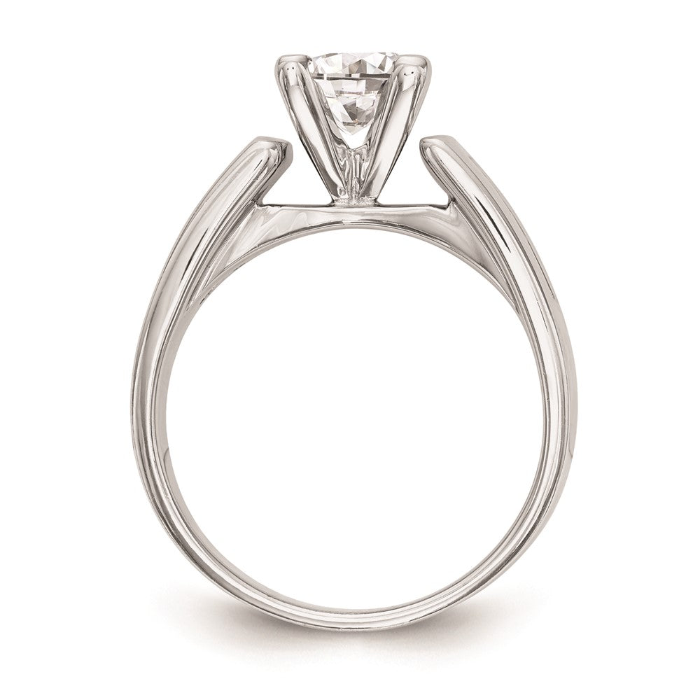 High-Quality 14K White Gold Princess Cut Engagement Ring Mounting - Stylish Value