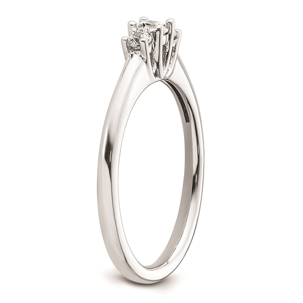 Exclusive 14K White Gold 3-Stone Engagement Ring Setting - Affordable Luxury!
